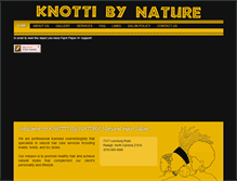 Tablet Screenshot of knottibynature.com